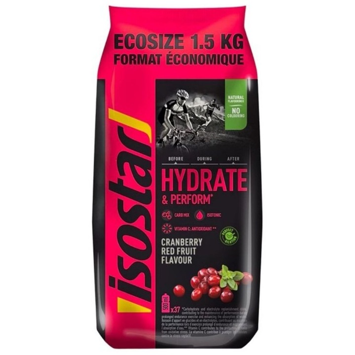 Supliment alimentar Isostar, concentrat izotonic antioxidant, merisoare, 1500 g