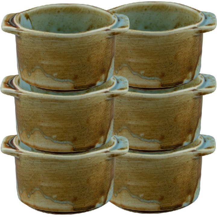 Set 6 boluri portelan RIVER 11cm 150ml