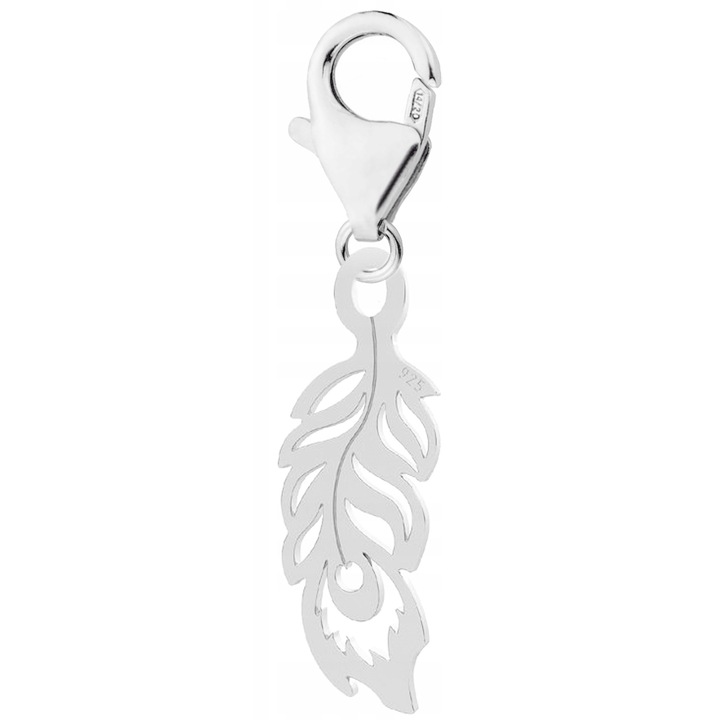 Ezüst Talizmán, Larezo, 100% 925-ös Ezüst, Tökéletes Ajándék Ötlet, Díszdobozzal, Csipeszes Zárrendszer, 0.3 g, 2 cm, Ezüstszínű