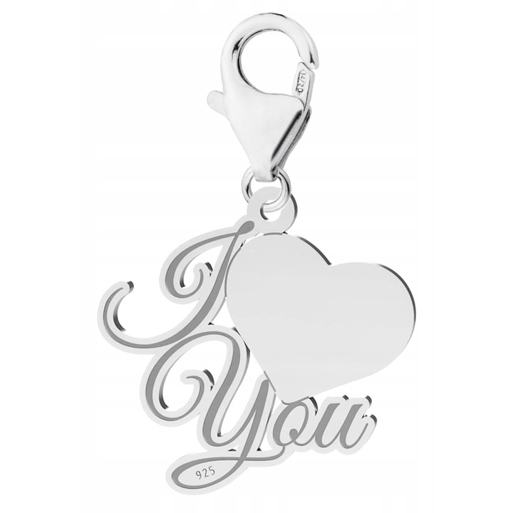 Talisman Din Argint, Larezo, 100% Argint 925, Idee de Cadou Perfecta, Cu Cutie Decorativa, Sistem de Inchidere cu Zavoare, 0.3 g, 1.9 cm, Argintiu