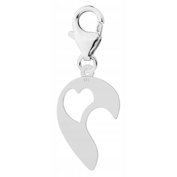 Talisman Din Argint, Larezo, 100% Argint 925, Idee de Cadou Perfecta, Cu Cutie Decorativa, Fara inchidere, 0.3 g, 1.8 cm, Argintiu