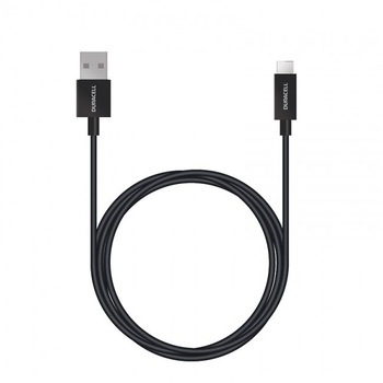 Duracell, Cablu de date USB, 3.0, Tip C, 1 m, Negru Duracell, Cablu de date USB, 3.0, Tip C, 1 m, Negru