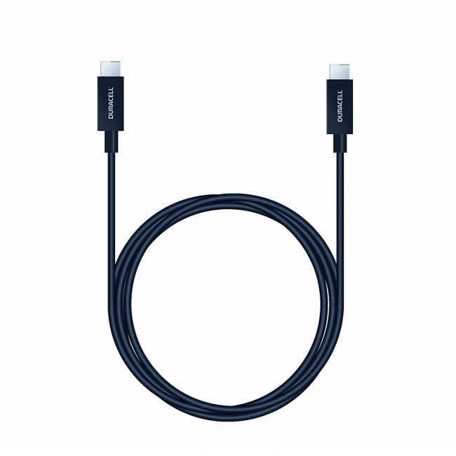 Duracell, Cablu de date USB, C 3.0, Tip C, 1 m, Negru