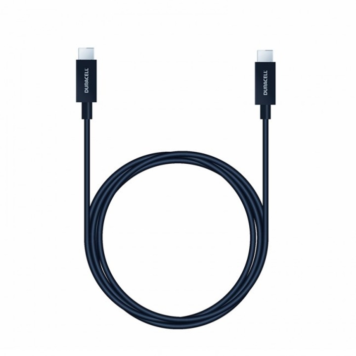 Duracell, Cablu de date USB, C 3.0, Tip C, 1 m, Negru