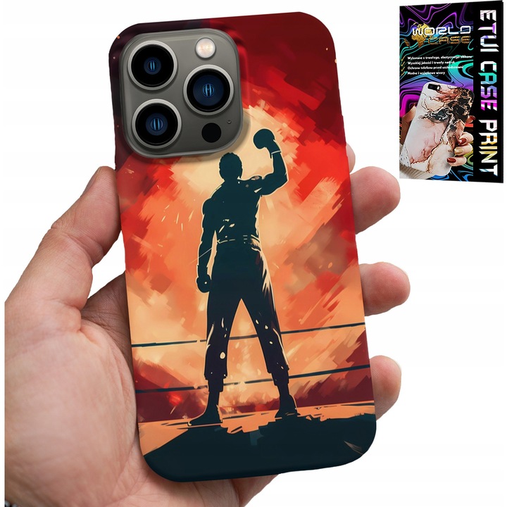 Carcasă pentru iPhone 14 Pro, World Case, design MMA Warriors, silicon, multicolor