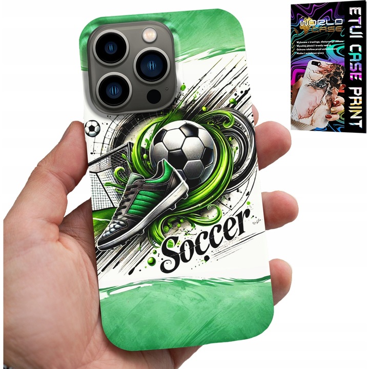 Telefontok, World Case, foci, szilikon, üveggel szettben, iPhone 16 Pro Max