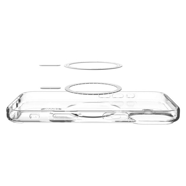 Husa Spigen Pentru iPhone 17, Ultra Hybrid MagSafe, Protectie La Camere si Colturi, Functie MagSafe, Clear/White