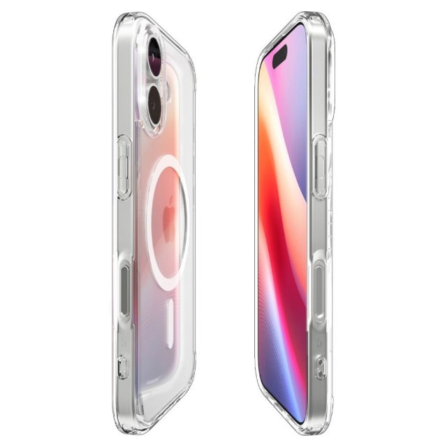 Husa Spigen Pentru iPhone 17, Ultra Hybrid MagSafe, Protectie La Camere si Colturi, Functie MagSafe, Clear/White
