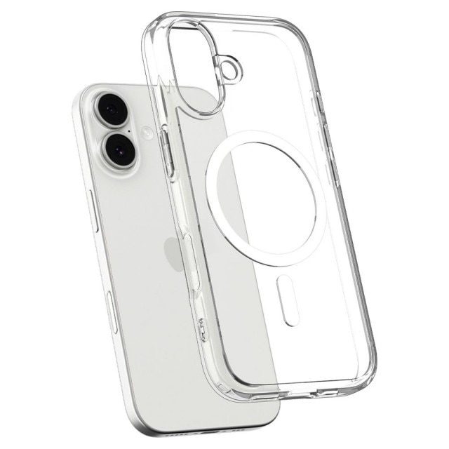 Husa Spigen Pentru iPhone 17, Ultra Hybrid MagSafe, Protectie La Camere si Colturi, Functie MagSafe, Clear/White