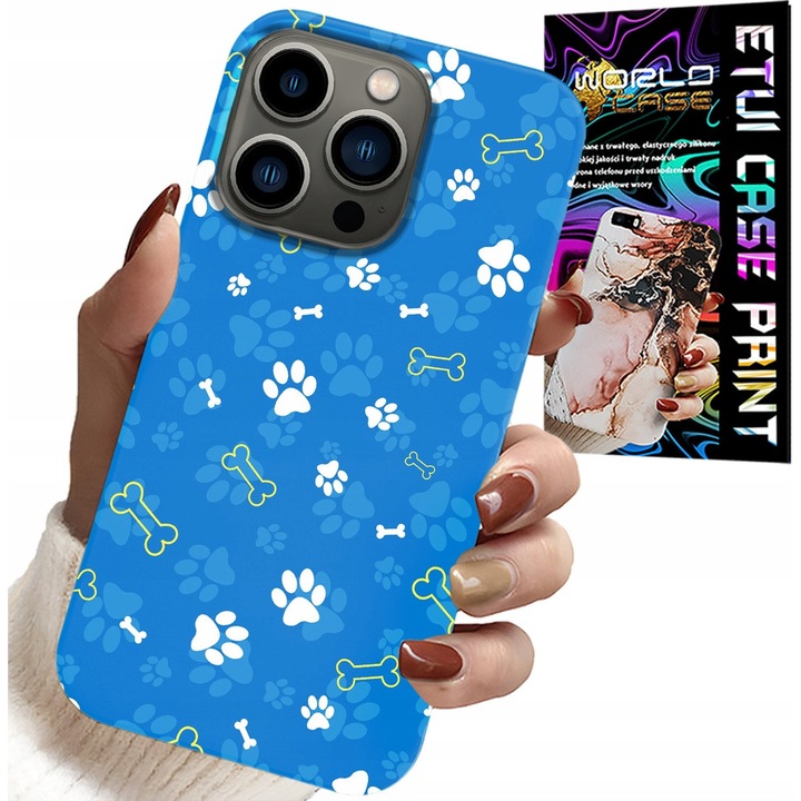 Telefontok, World Case, gyerekeknek, Bone Paws Dog Patrol mintás, szilikon, iPhone 14 Pro Max