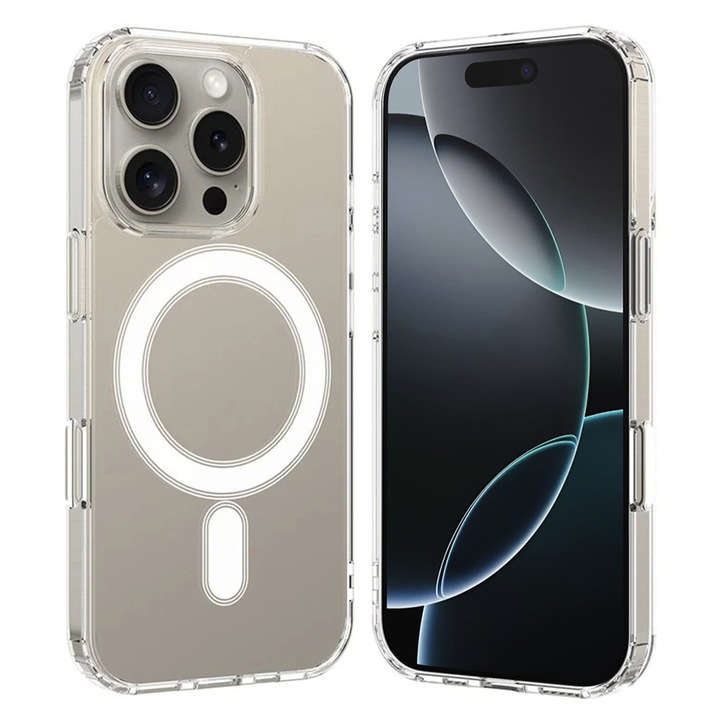 Husa pentru Apple iPhone 16 Pro, din Policarbonat, Danex, Culoare Transparenta
