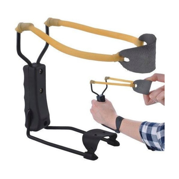 Csúzli kartámasztóval, rugalmas gumiszálakkal, ergonomikus markolattal