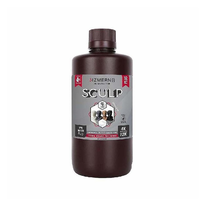 Rășină Fotopolimerică JAMG HE High Clear SCULP PLUS, Rășină UV, 365-405nm, 1kg, Transparentă