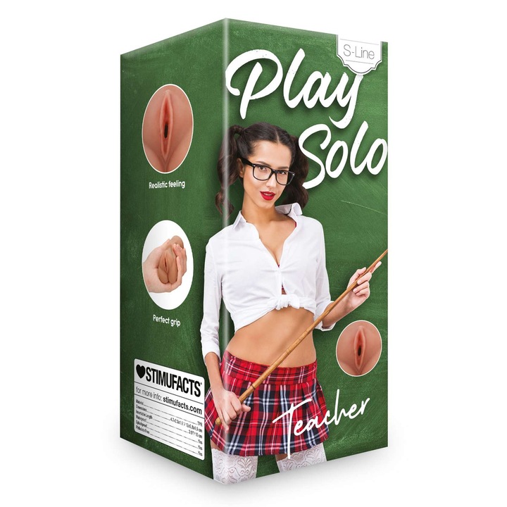 Masturbátor vagin LoveCherry Teacher, 12x5,8x4,9cm, realisztikus textúra, vízálló, kompakt