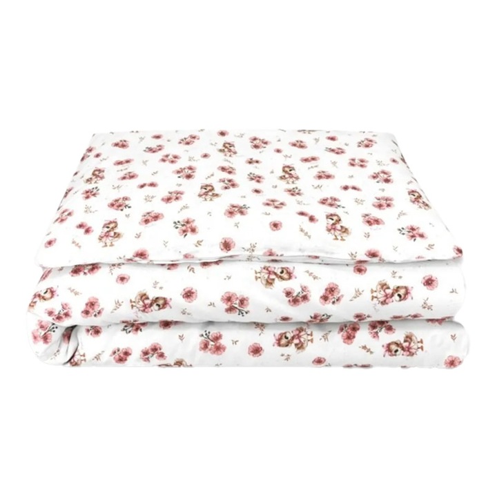 Protectie laterala pentru patut, 360 x 30 cm, MimiNu 143000-20, Roz