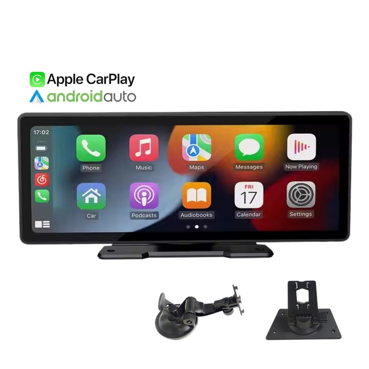 Navigatie Carplay, Android Auto 11 Inch cu Touchscreen, Wireless, mirrorlink, WiFi, USB, Bluetooth