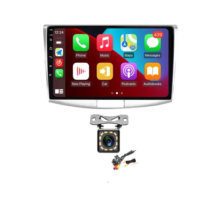 Navigatie android 14 /2GB-RAM+32GBmemorie interna passat B6, B7 an 2007-2015.VW Cc an 2010-2015 carplay+android auto+apple display QLED-10.1inch FAST, Boot pornire la secunda+camera marsalier inclusa