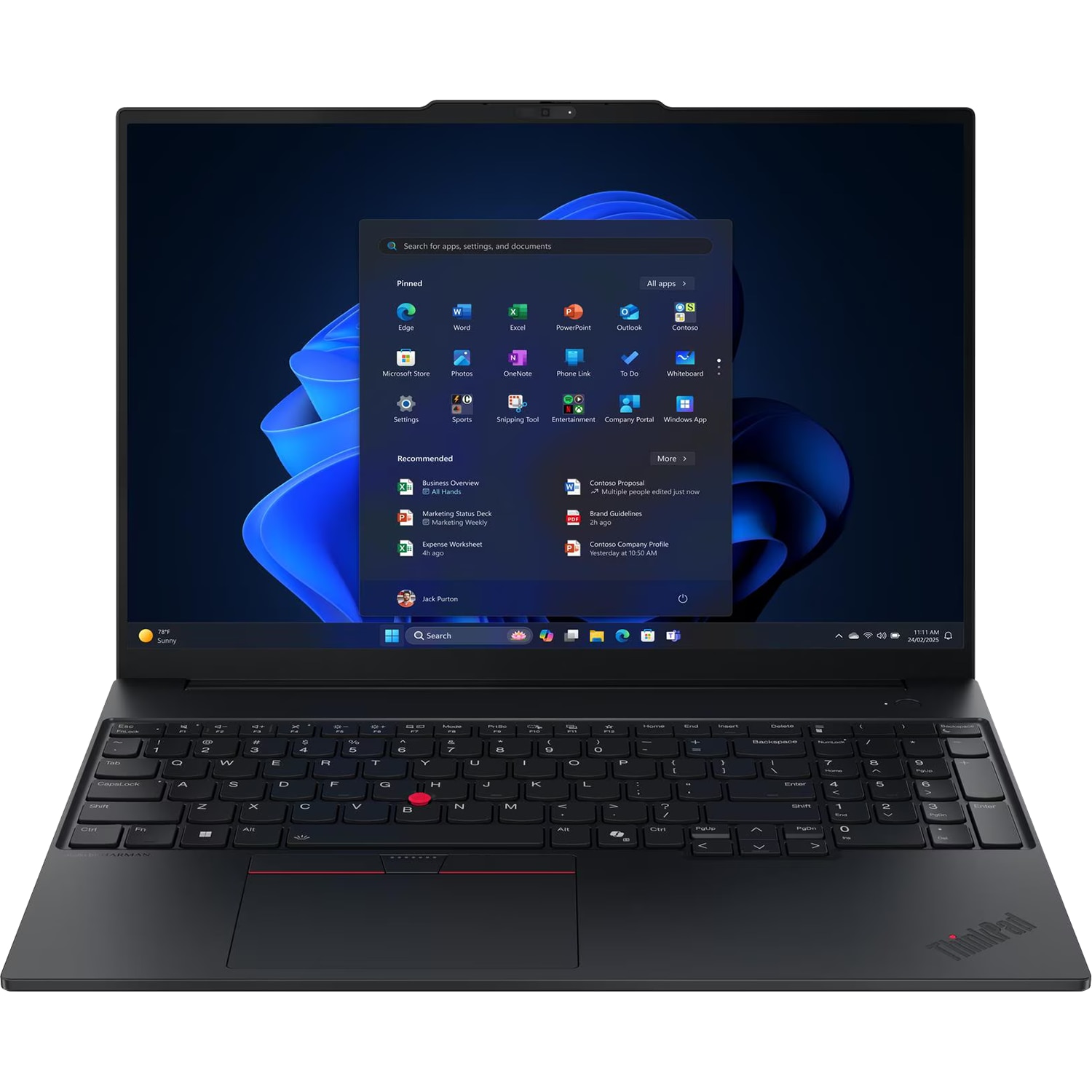 Laptop Lenovo ThinkPad E16 Gen 3, 21SR004FBM, 16", Intel Core Ultra 5 225U (12-core), Intel Arc 4 Core, 16GB 5600MHz (1x16GB) DDR5, Negru