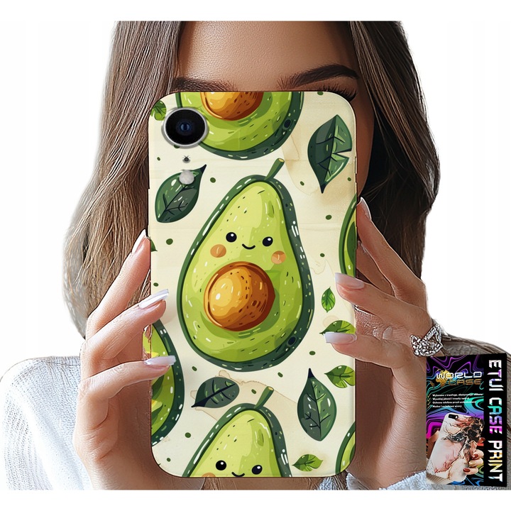 Telefontok, World Case, Avokádó modell, szilikon, többszínű, iPhone XR-hez