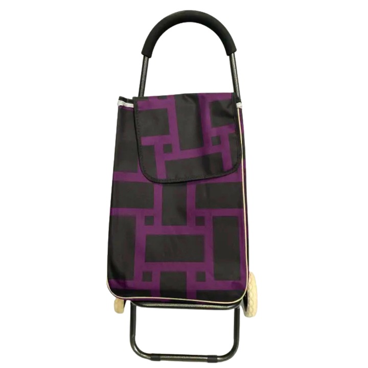 Количка за пазаруване Rettangoli, 40L, лилава, 57x38x21см