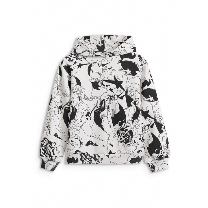 Hanorac Fete 4F Junior Oversize - 96454, Multicolor