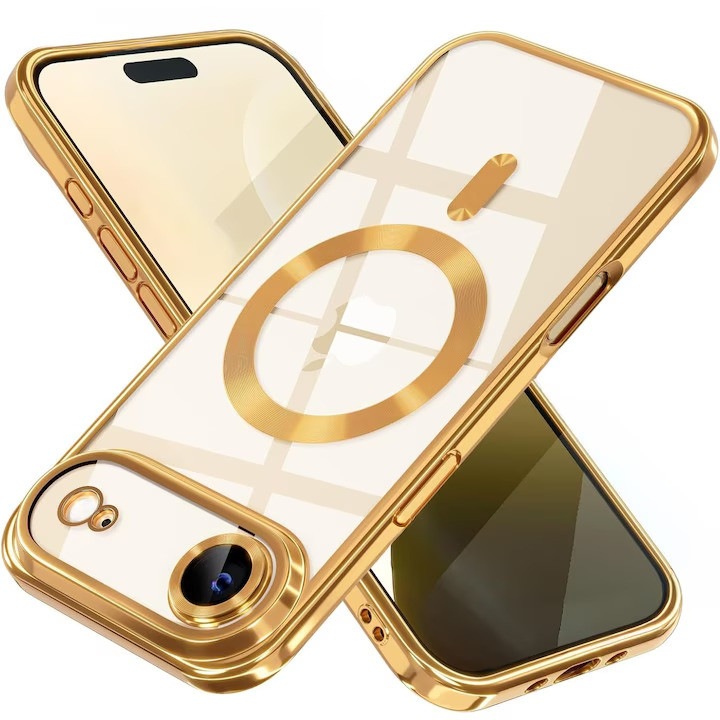 Husa TPU Lux Magnetic kompatibilis iPhone 17 Air-rel, Elektromos arany
