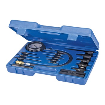 Kit 16 piese tester compresie motoare diesel , Silverline Kit 16 piese tester compresie motoare diesel , Silverline
