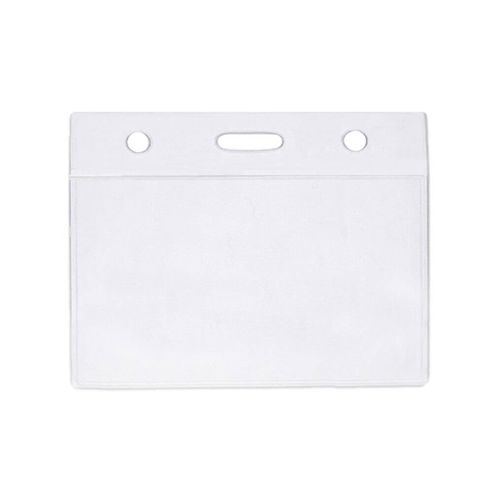 Suport ecuson orizontal, 105x70 mm, 100 buc/set, plastic transparent