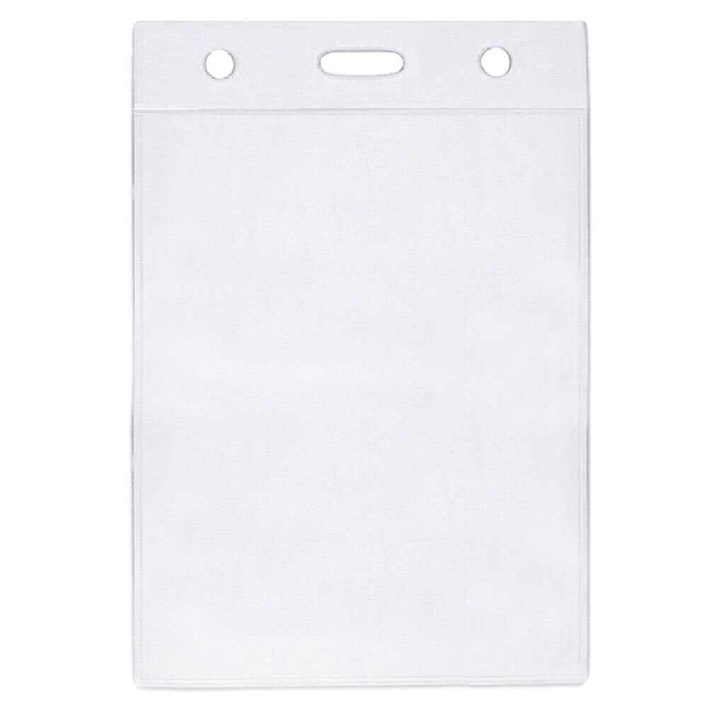 Suport ecuson vertical, 110x145 mm, 100 buc/set, plastic transparent