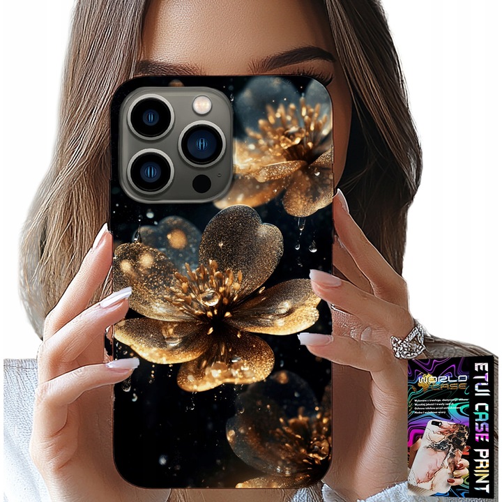 iPhone 14 Pro tok, World Case, virágmintás, szilikon, többszínű