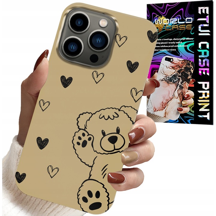 Husă pentru telefon, World Case, iPhone 15 Pro, cauciuc de înaltă calitate, multicolor, reducere zgarieturi