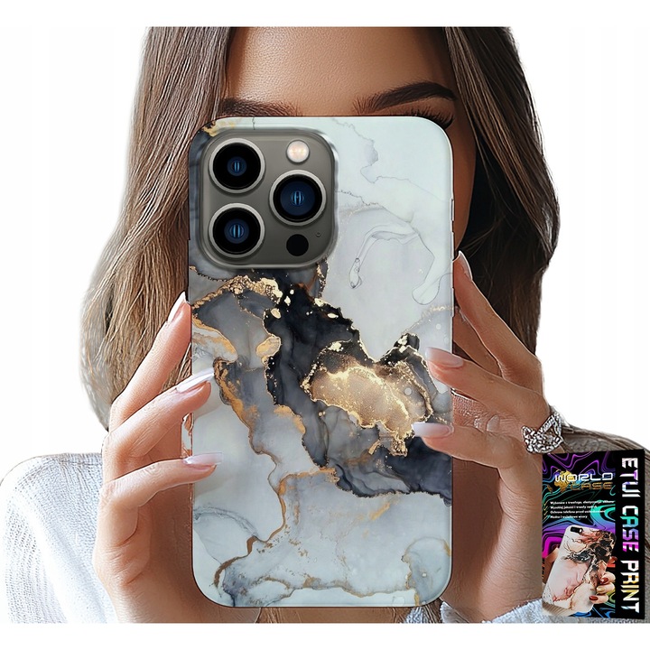 Carcasă pentru iPhone 15 Pro Max, World Case, marmură elegantă, silicon, 0, 2cm