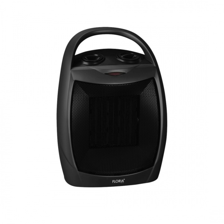Aeroterma Floria ZLN-6188, 1500W, 2 trepte de temperatură, negru, 20x15x28cm
