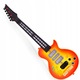 Електрическа китара с LED за деца "LikeSmart LED Guitar" – 8 звука, 8 мелодии, инфрачервен сензор, цветни светлини, презрамка, интерактивна музикална играчка, червен/жълт