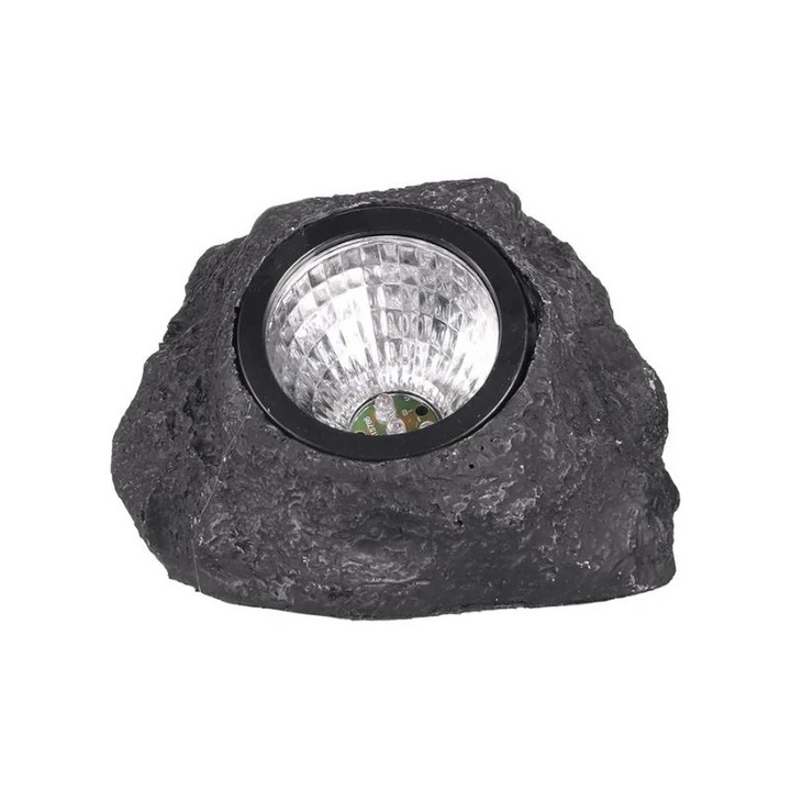 Соларна лампа, LED градинска лампа с форма на камък, текстура камък