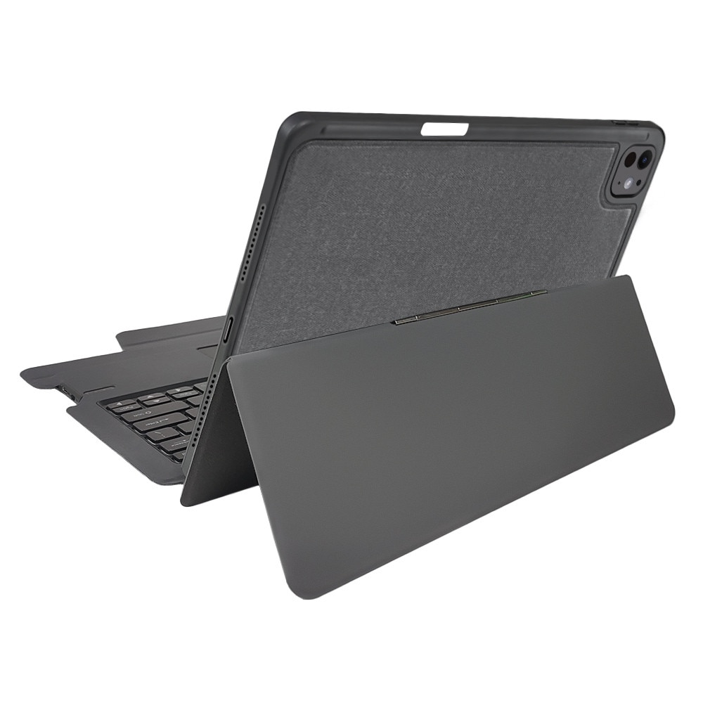 Husa cu Tastatura pentru iPad Pro 13 (2024) + folie, Accesorio KeyTab Pro, Black