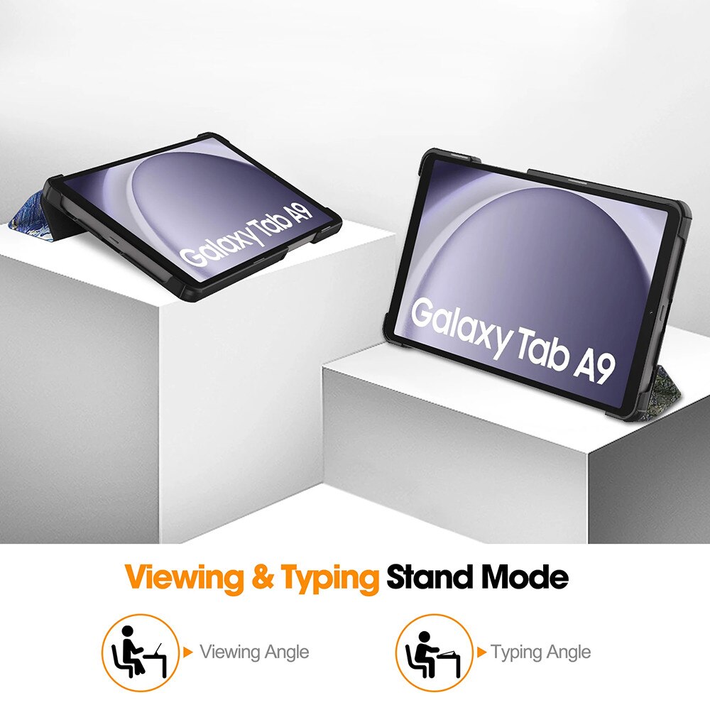 Husa pentru Samsung Galaxy Tab A11 8.7 inch tip stand si inchidere magnetica, protectie 360 - Starry Night