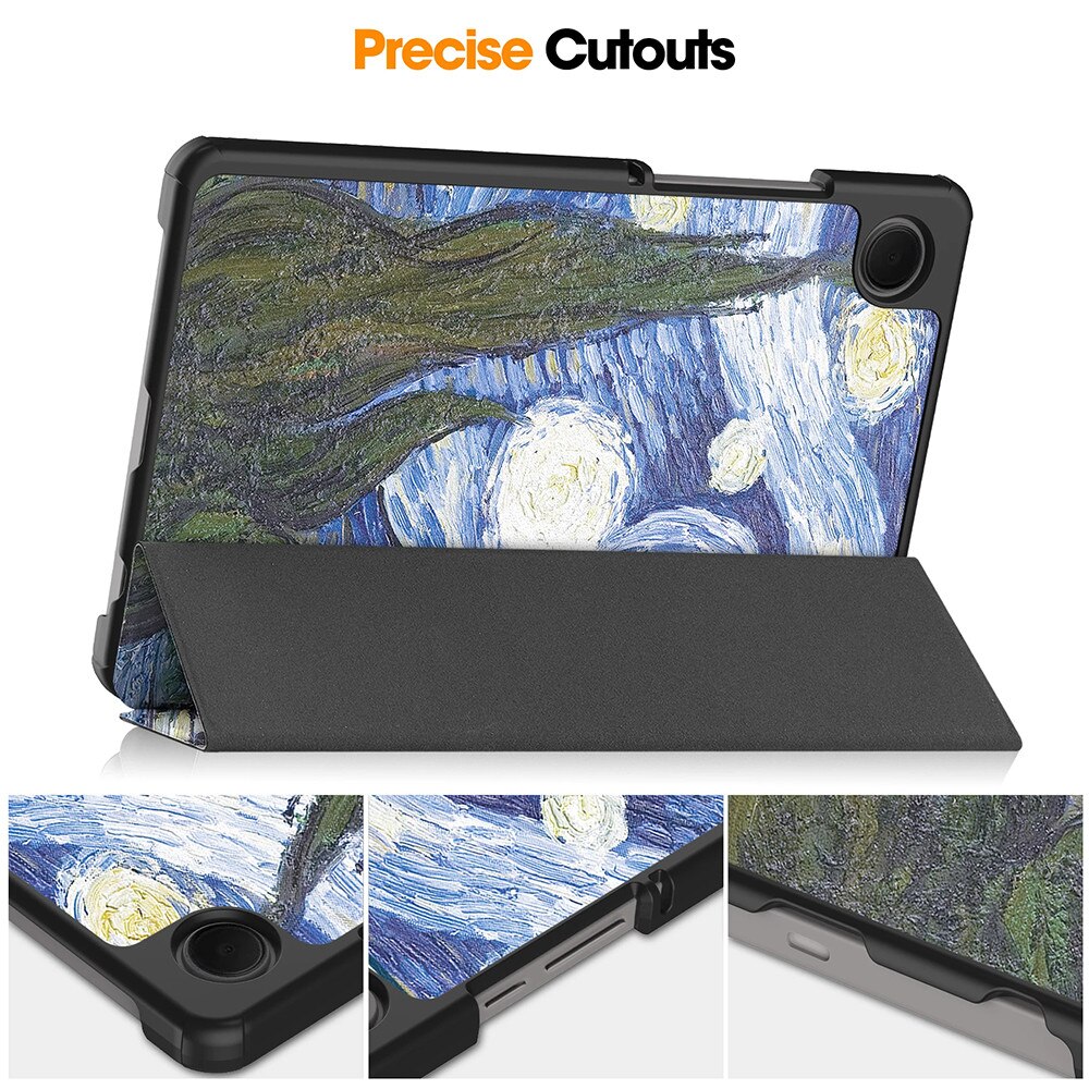 Husa pentru Samsung Galaxy Tab A11 8.7 inch tip stand si inchidere magnetica, protectie 360 - Starry Night