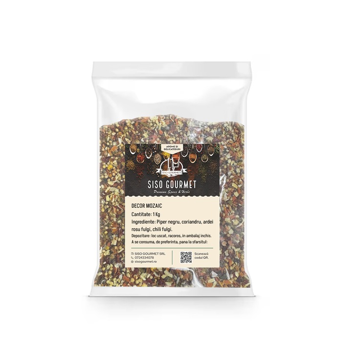 Condimente Decor mozaic, 1 kg, Siso Gourmet