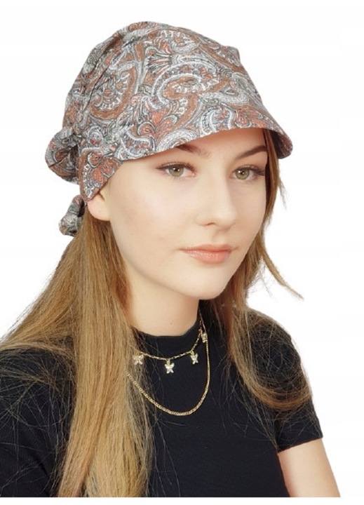 Fular dama Lara, viscoza, respirabil, cu viziera, dimensiune universala, multicolor