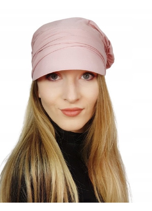 Turban Lara cu viziera, viscoza, dimensiune universala, pliata, fara model