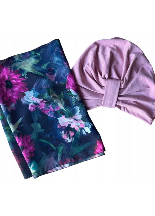 Тюрбан Джулия, шал и шапка от бамбук, 30x140см, за плаж и ежедневно ползване