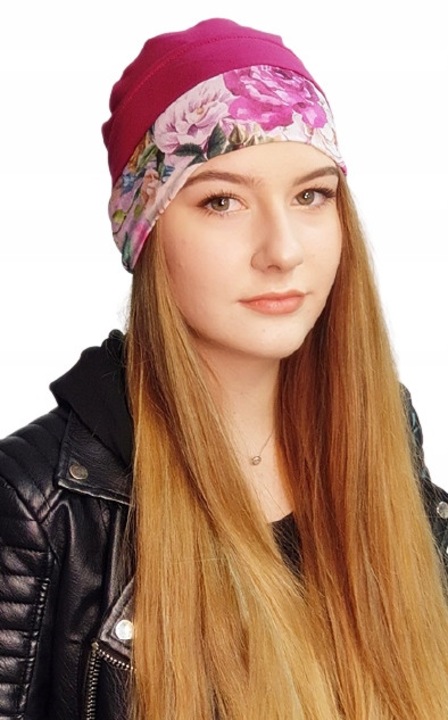 Turban sportiv Celestyna BM-406-213, bambus, universal, pentru chimioterapie, 54-61 cm