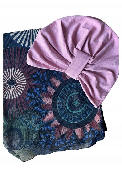 Тюрбан Джулия, шал и шапка от бамбук, 30x140см, за плаж и всекидневна употреба