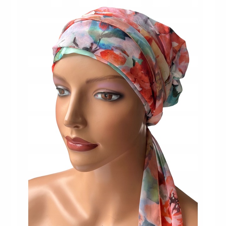 Тюрбан Мая, Eva Design, вискоза и шифон, универсален размер, за жени, след химиотерапия