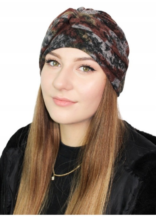 Дамски еластичен тюрбан, Eva Design, модел wek-281, мек материал, 25см, многоцветен