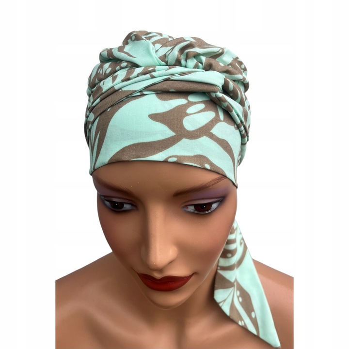 Turban dama Ayliz 456, turban respirabil, bambus, dimensiune universala