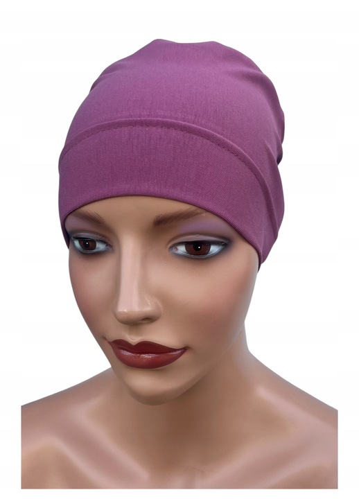 Caciula de Somn Gaya heather 014 din Bumbac 100% Moale si Respirabil, Elastica, Dimensiune Universala Unisex, Confortabila, Ideala pentru Protectia Scalpului Sensibil, Fara Cusaturi, Recomandata Dupa Chimioterapie, Culoare Gri