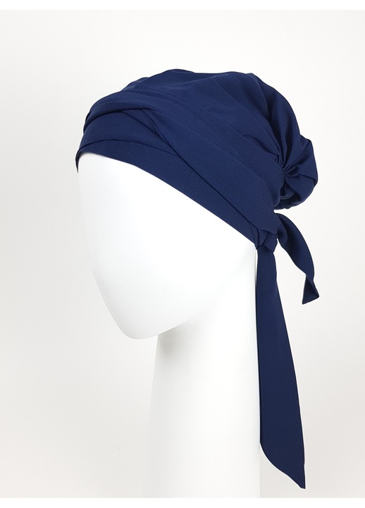 Turban Lara 161, viscoza, albastru, universal