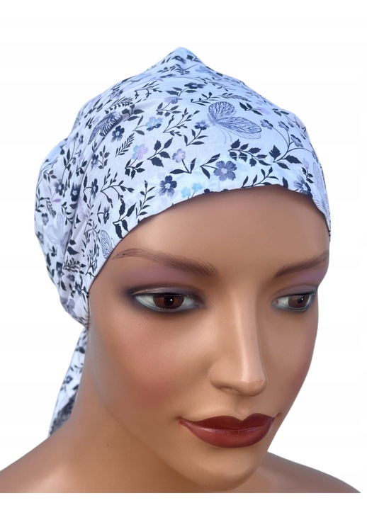 Дамски тюрбан Eva Design, Грета 492, памук, вързан тюрбан, лято, регулируем